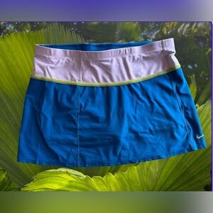 Nike Performance L (12-14) Pullon Skort Golf Tennis Shorts Under Skirt Blue